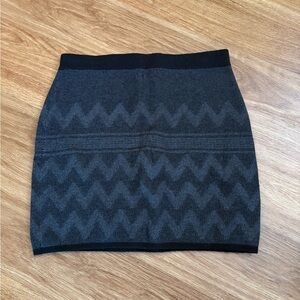 Stylish Black and Gray Women's Skirt